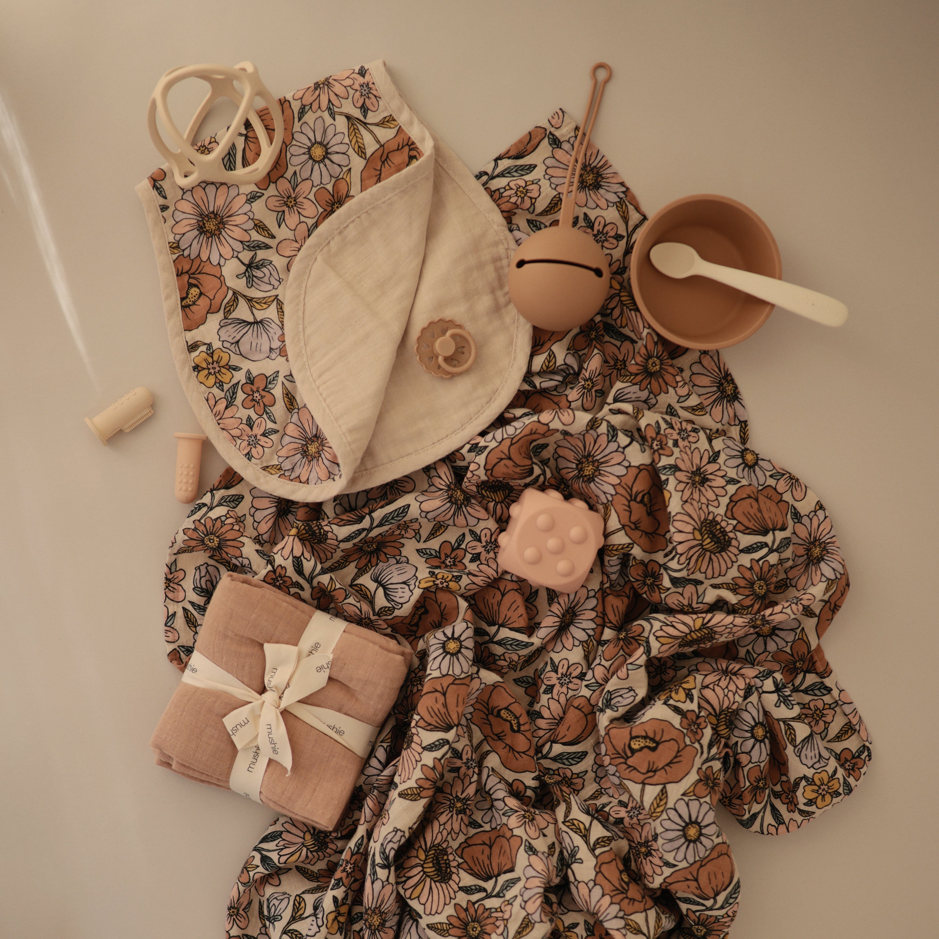 Image of Organic Cotton Muslin Swaddle Blanket